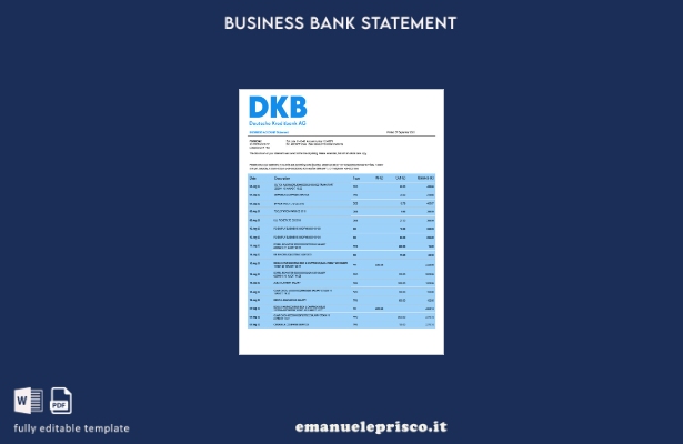 stile verificato Organizzazione Deutsche Kreditbank che controlla l'estratto con
